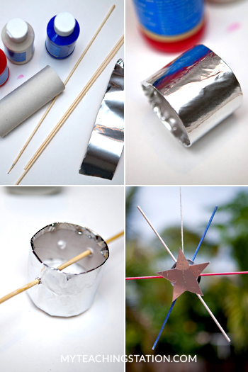 How to make a simple firework kids craft for 4th of July. Create fireworks kids craft for this 4th of July.
