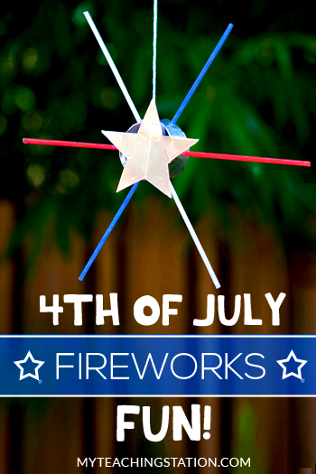 Simple 4th of July Fireworks Kids Craft 4th of July Fireworks Kids Craft.
