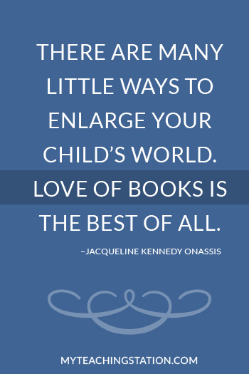Famous Quote About Reading by Jacqueline Kennedy Onassis