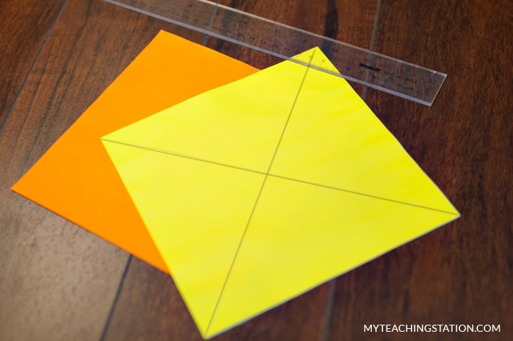 Pinwheel square paper