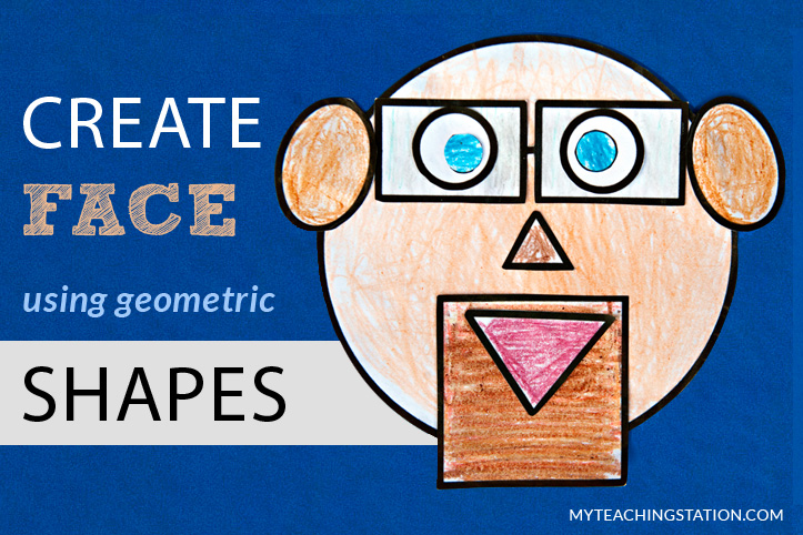 Create face using basic geometric shapes
