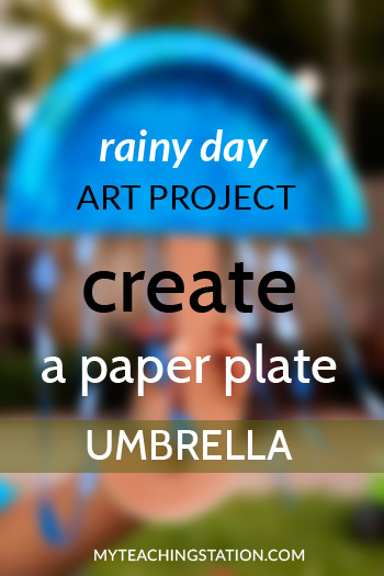 Rainy day art project with kids