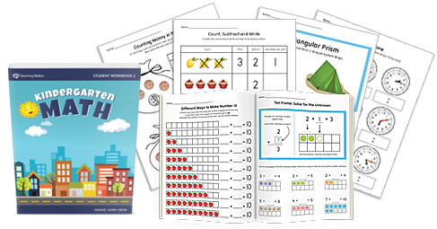 Printable Kindergarten Math Student Workbook Part 2 | MyTeachingStation.com