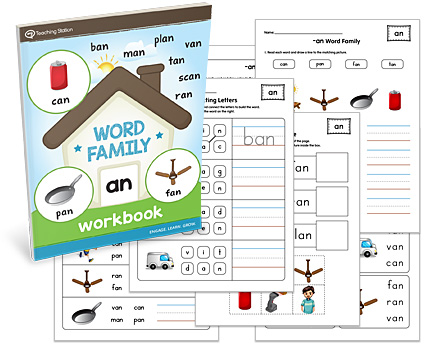 AN Word Family Workbook