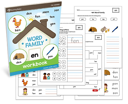 EN Word Family Workbook - CVC Only