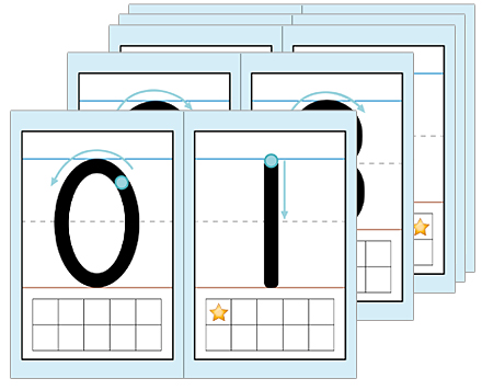 Number Formation Printable Cards