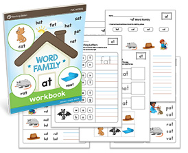 AT Word Family CVC Workbook