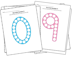 Do-A-Dot Numbers 0-10 Activity Set