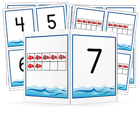 Preschool Printable Number Cards 0-10