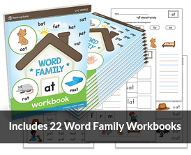 Word Family Workbook Bundle