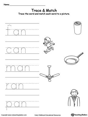 AN Word Family Workbook for Preschool | MyTeachingStation.com