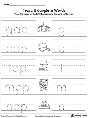 AP Word Family Trace and Write