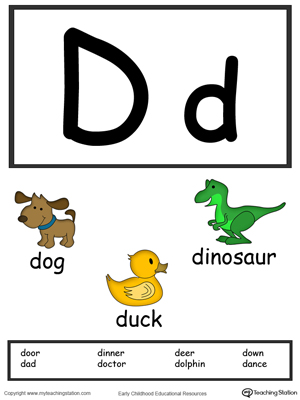 *FREE* Letter D Alphabet Flash Cards for Preschoolers ...