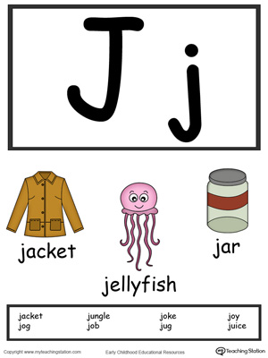 Letter J Words For Kids