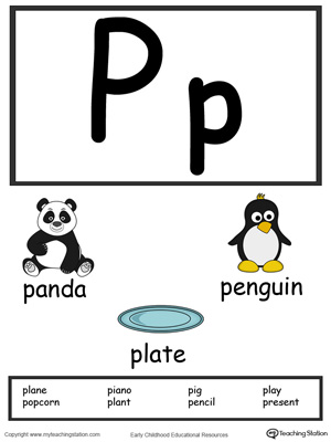 Free Words Starting With Letter P Myteachingstation Com