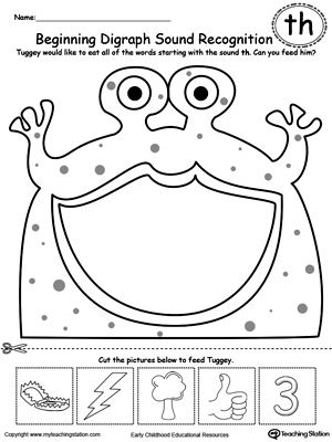 Beginning Digraph Sound Recognition TH | MyTeachingStation.com