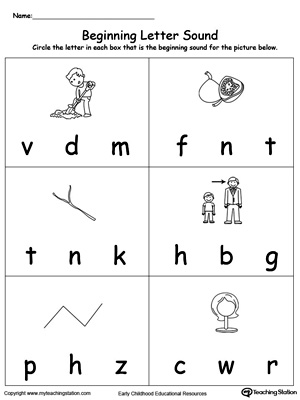 Stand Up, Sit Down - Letter Mm - Initial Letter Sounds by the2teachers