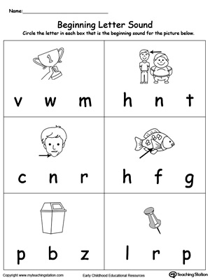 Beginning Letter Sound: IN Words