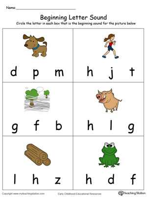 Preschool Phonics Printable Worksheets | MyTeachingStation.com