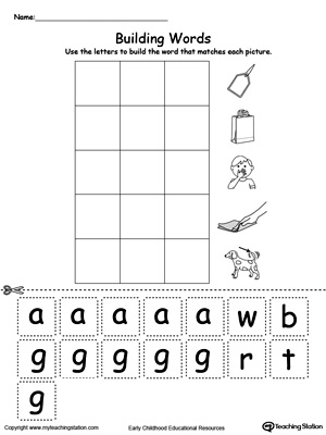 AG Word Family Building Words