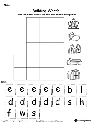 building words with letters game