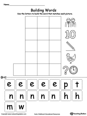 EN Word Family Building Words