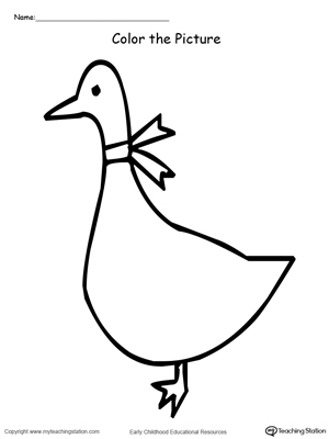 Color the Picture: Duck