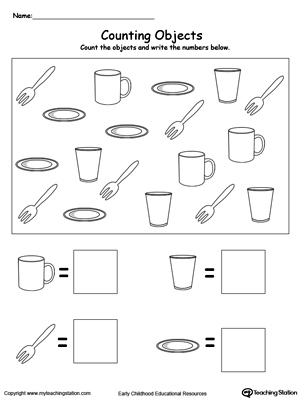 Count and Write the Number of Objects