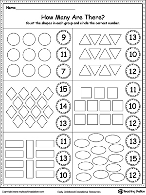 Count the Shapes in Each Group