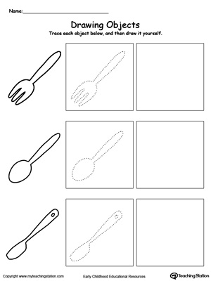 Kindergarten Drawing Printable Worksheets