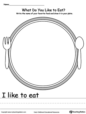 my favorite food writing template