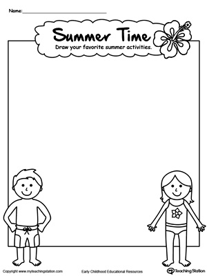 free drawing summer activities printable worksheet myteachingstation com