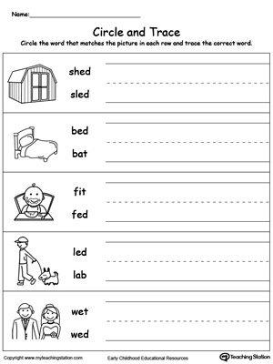 ED Word Family Workbook for Kindergarten | MyTeachingStation.com