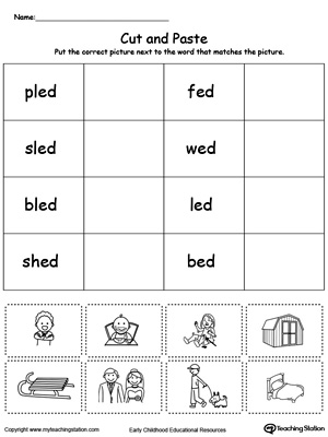 ED Word Family Workbook for Kindergarten | MyTeachingStation.com