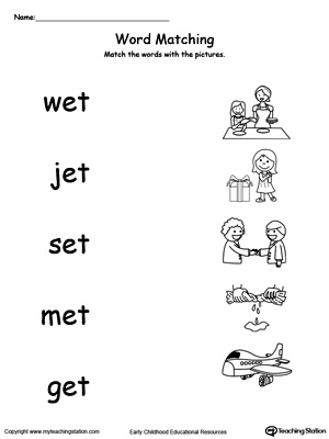 ET Word Family Workbook for Kindergarten | MyTeachingStation.com