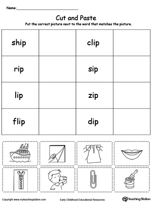 IP Word Family Match Picture with Word