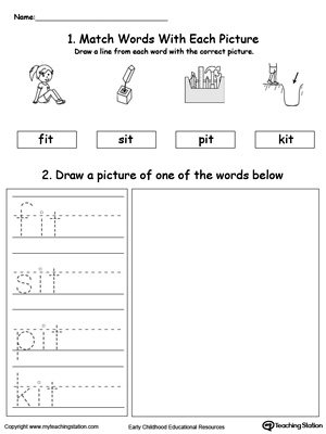 IT Word Family Phonics and Writing Practice