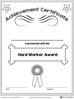 Hard Worker Award