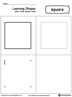 Early Childhood Shapes Worksheets | MyTeachingStation.com