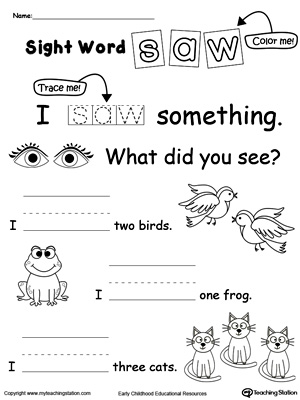 Learning Sight Word GOOD | MyTeachingStation.com