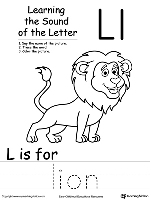 Learning Beginning Letter Sound: L | MyTeachingStation.com