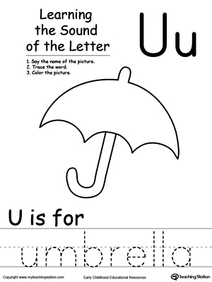 Learning Beginning Letter Sound: U