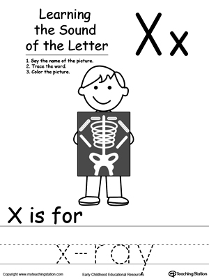 Learning Beginning Letter Sound: X