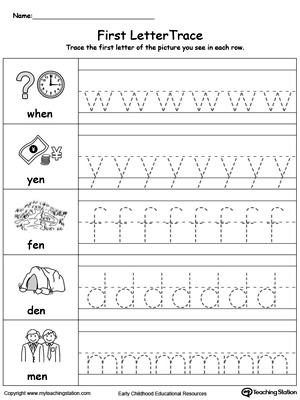 Lowercase Letter Tracing: EN Words