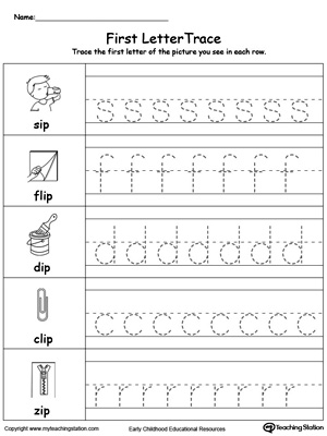 FREE* Lowercase Letter Tracing: IP Words | MyTeachingStation.com