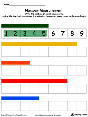 Measuring Numbers Ruler Part 2 In Color