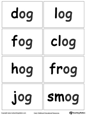 OG Word Family Flash Cards