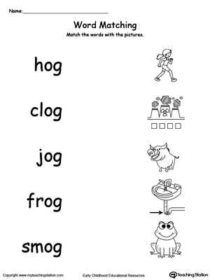 OG Word Family Workbook for Kindergarten | MyTeachingStation.com