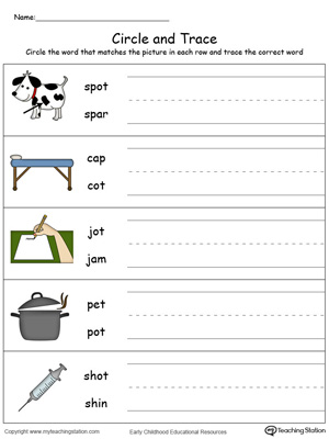 Identify Word and Write: OT Words in Color