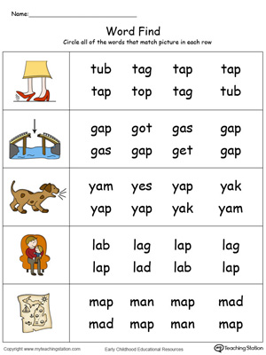 Mapping words to color